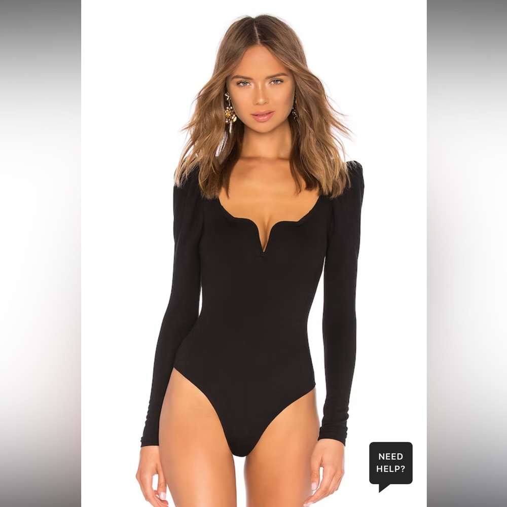 lpa bodysuit size small s Sweetheart Bodysuit in Black